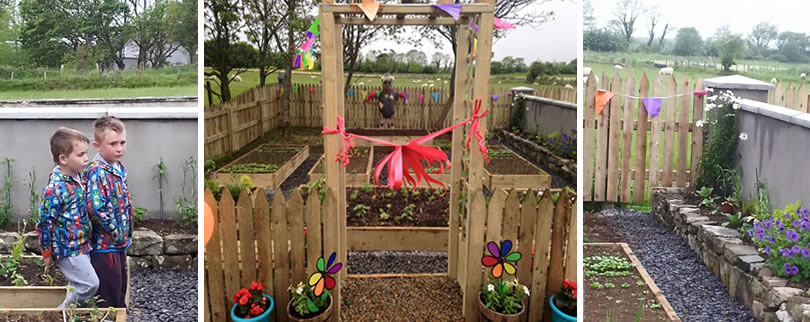 St Aidans Ballintrillick School Garden built by the pupils & local helpers