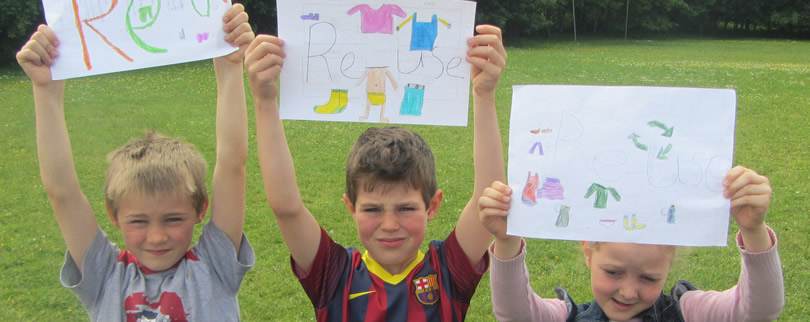 Pupils from St Aidans School Ballintrillick promoting Green Schools